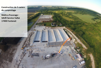 Travaux centre de compostage de Saint-Jean-d’Angély